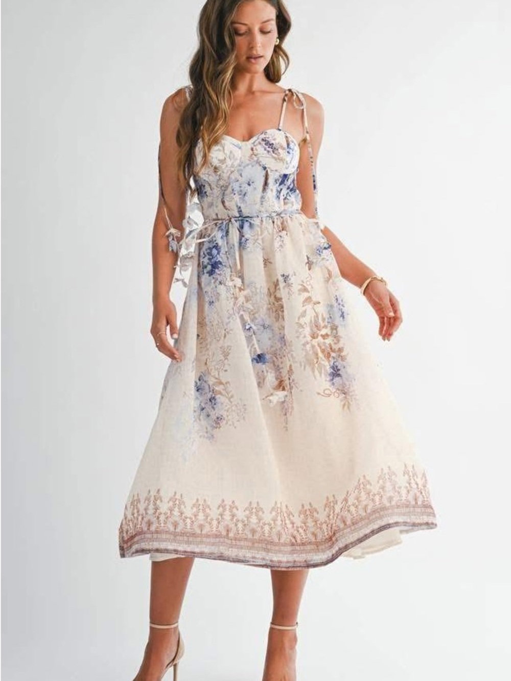Giardino Chiffon Midi Dress